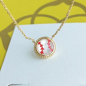 Kendra Scott Baseball Gold Ivory Mother Pearl Short fashion